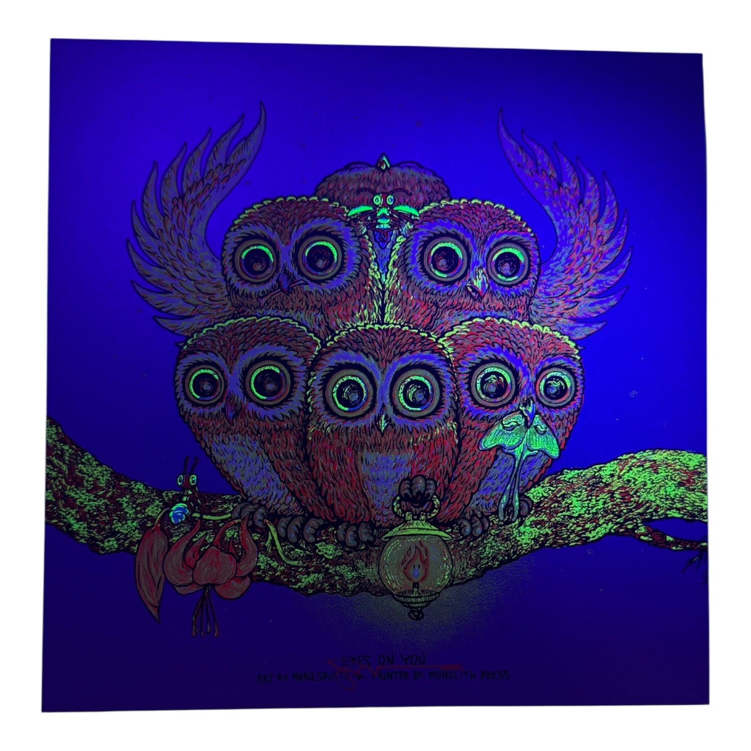 Marq Spusta "Eyes On You" (Sticky Purple) Mini Print