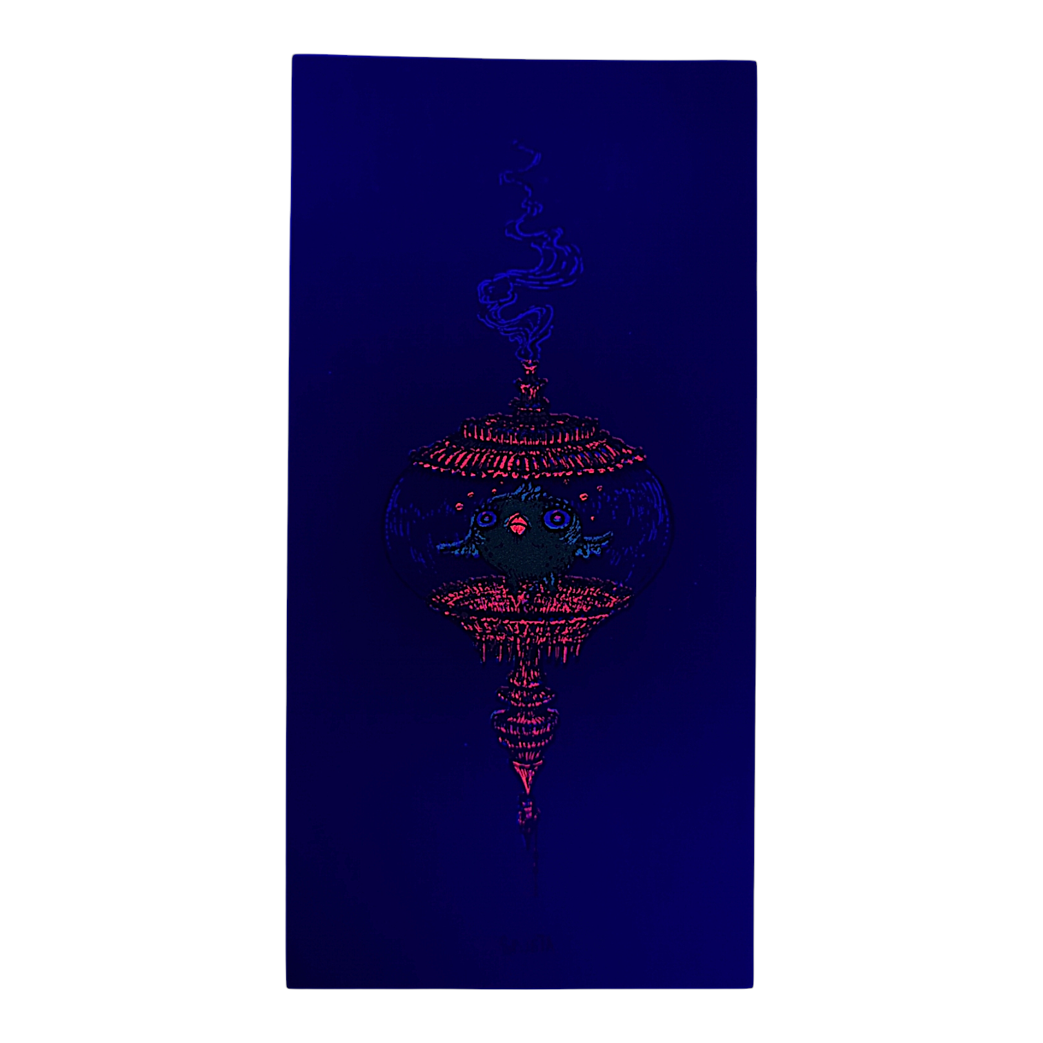 Marq Spusta Fish in Bowl (Merlot) Micro Print