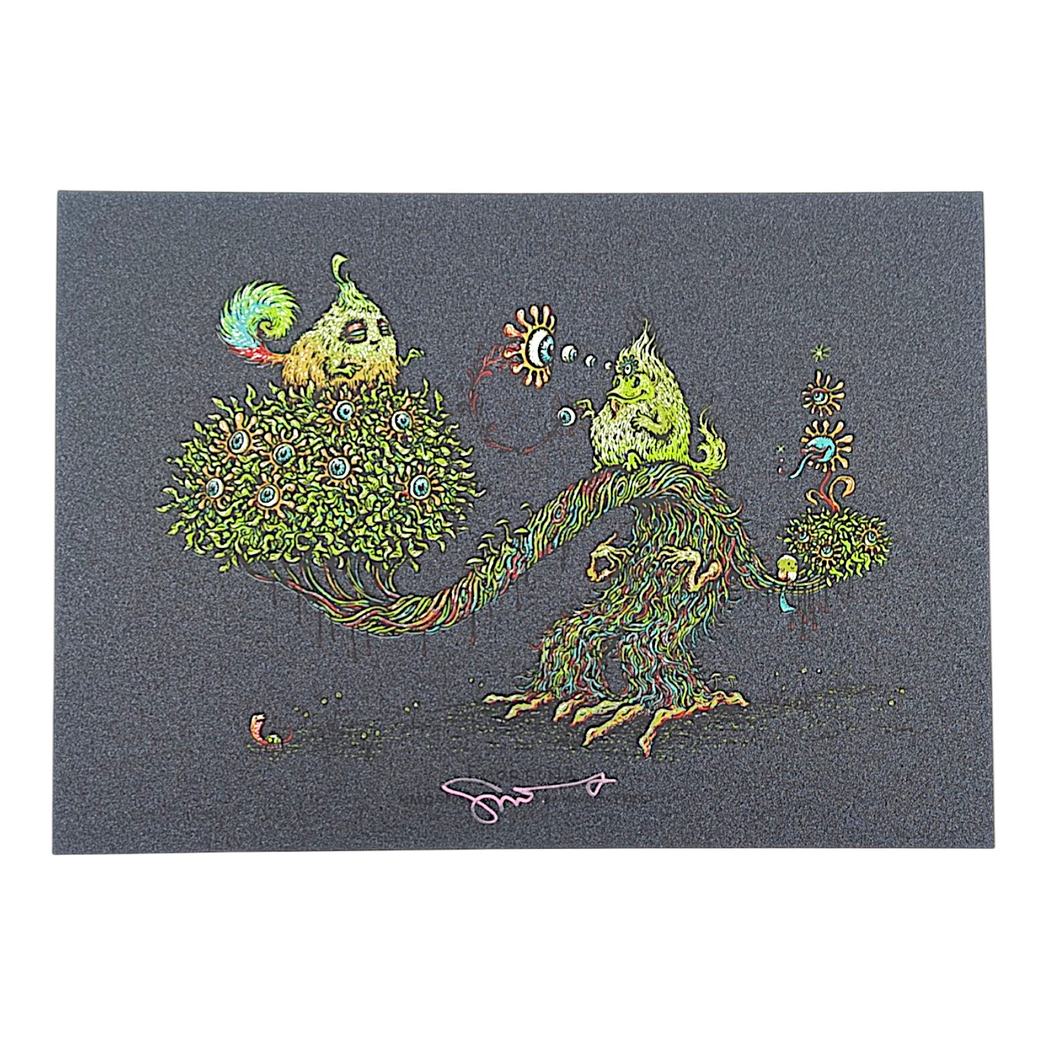Marq Spusta "Florfuna (Black Shimmer)" Mini Print