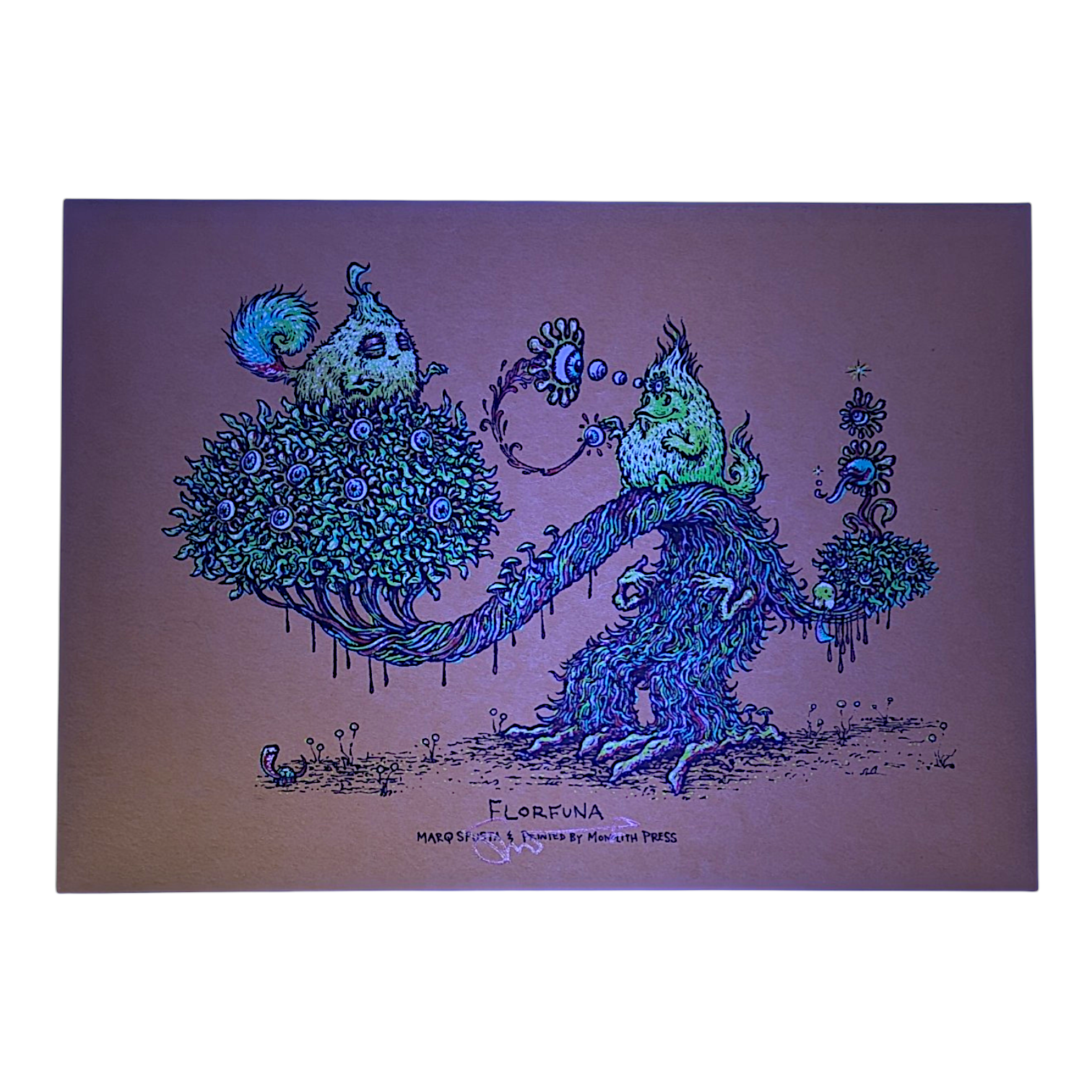 Marq Spusta "Florfuna (Copper)" Mini Print