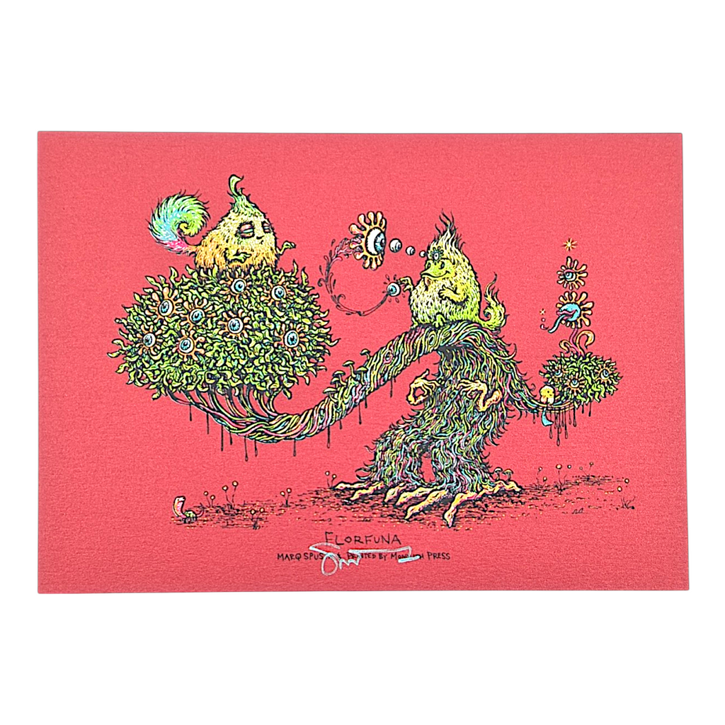 Marq Spusta "Florfuna (Cranberry Shimmer)" Mini Print
