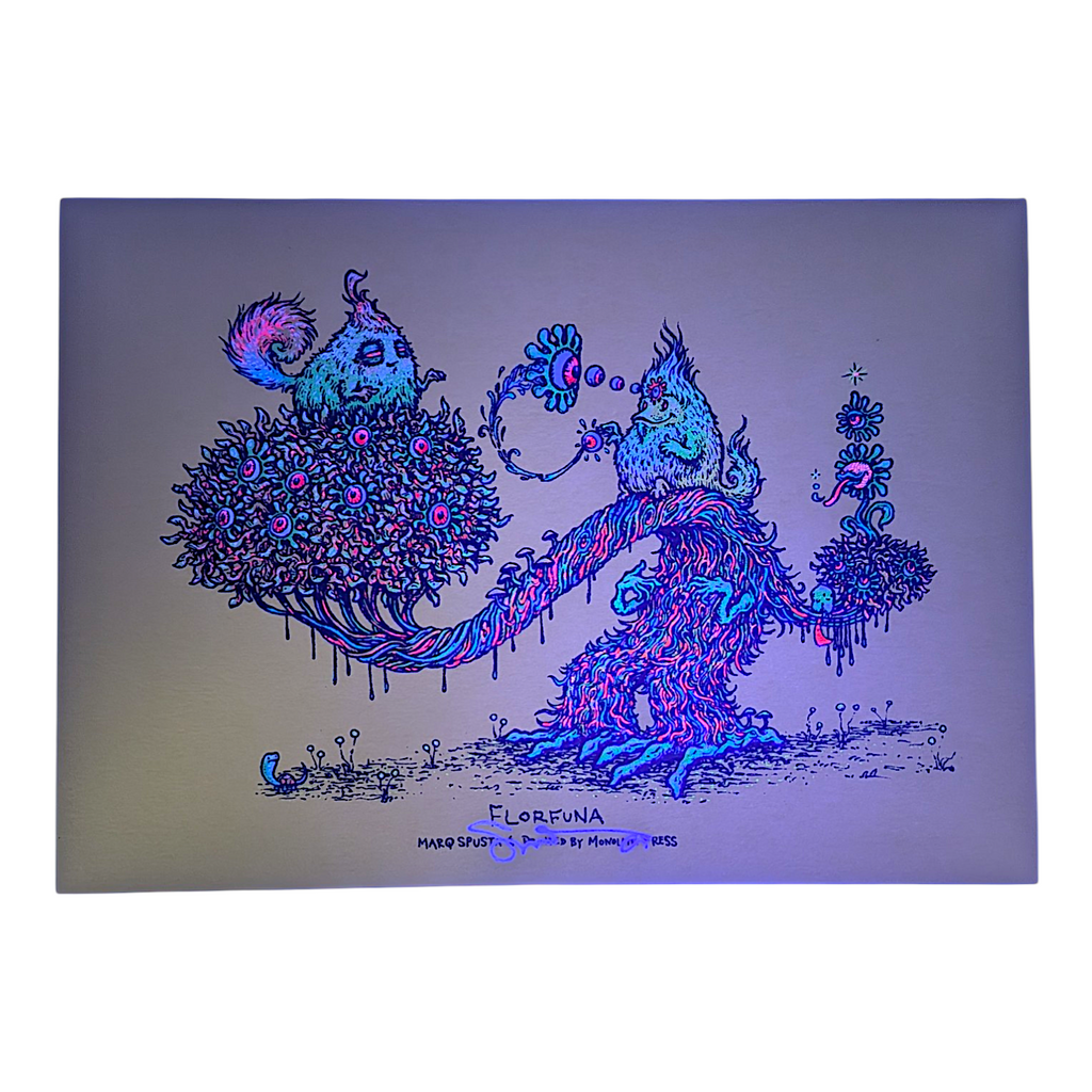 Marq Spusta "Florfuna (Lemongrass Shimmer)" Mini Print