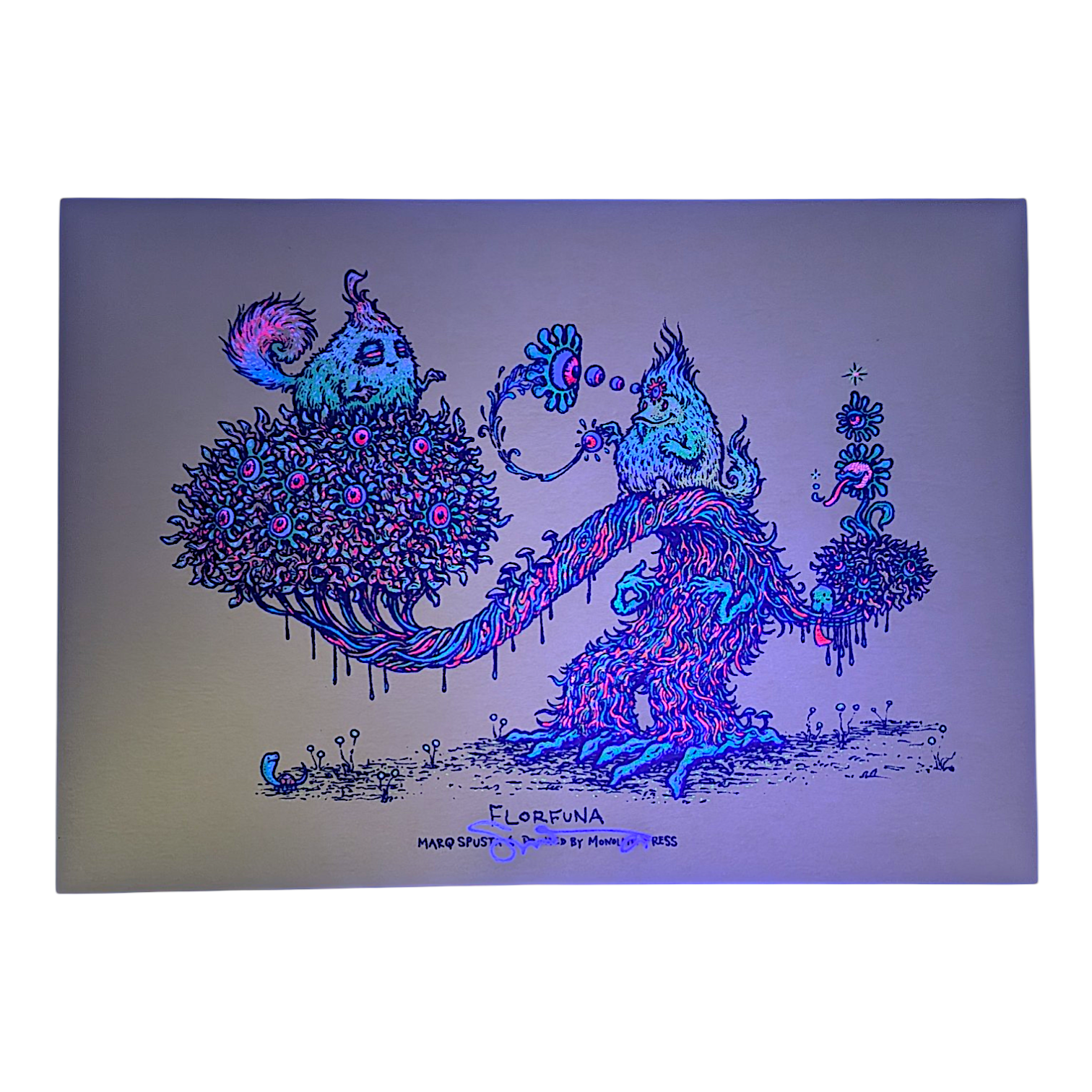 Marq Spusta "Florfuna (Lemongrass Shimmer)" Mini Print