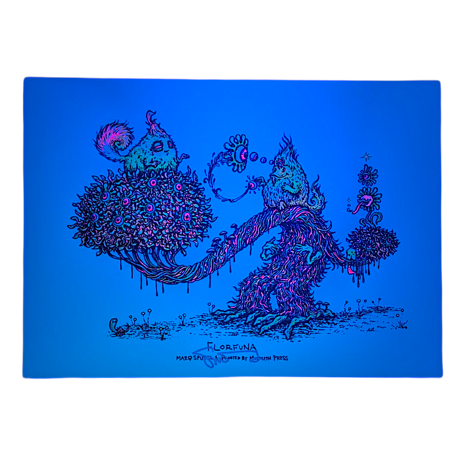 Marq Spusta "Florfuna (Mint Green)" Mini Print