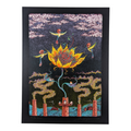 Marq Spusta "Flower From a Smokestack (Black)" Print