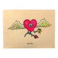 Marq Spusta Flying Heart with Rose (Nude Shimmer) Micro Print