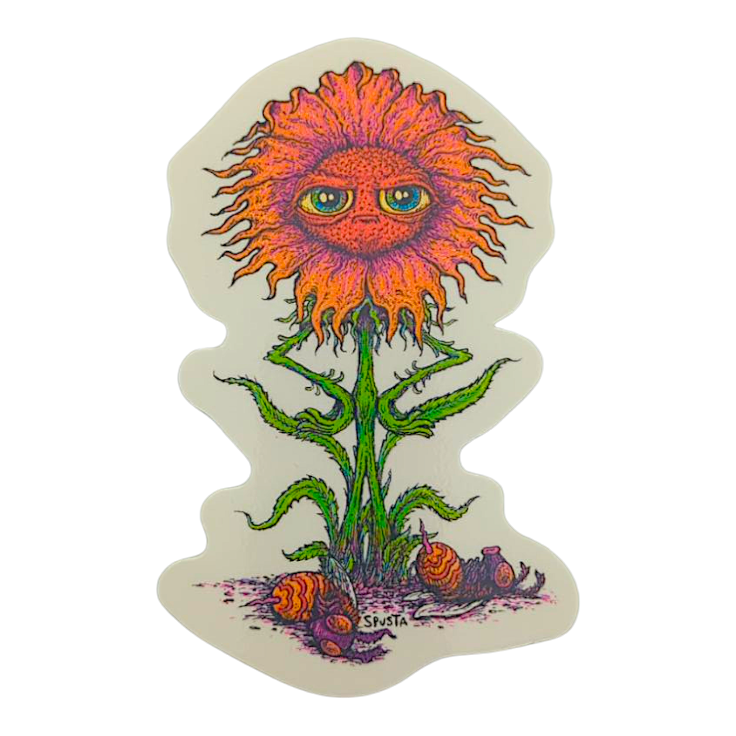 Marq Spusta Frustrated Flower Sticker