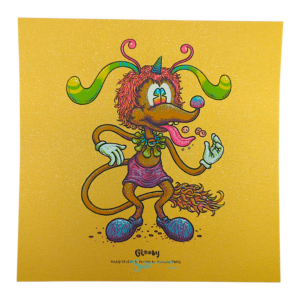 Marq Spusta "Glooby" (Gold Fleck Linen) Mini Print
