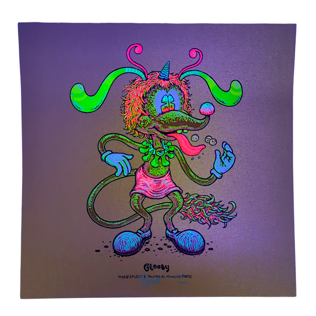 Marq Spusta "Glooby" (Gold Fleck Linen) Mini Print