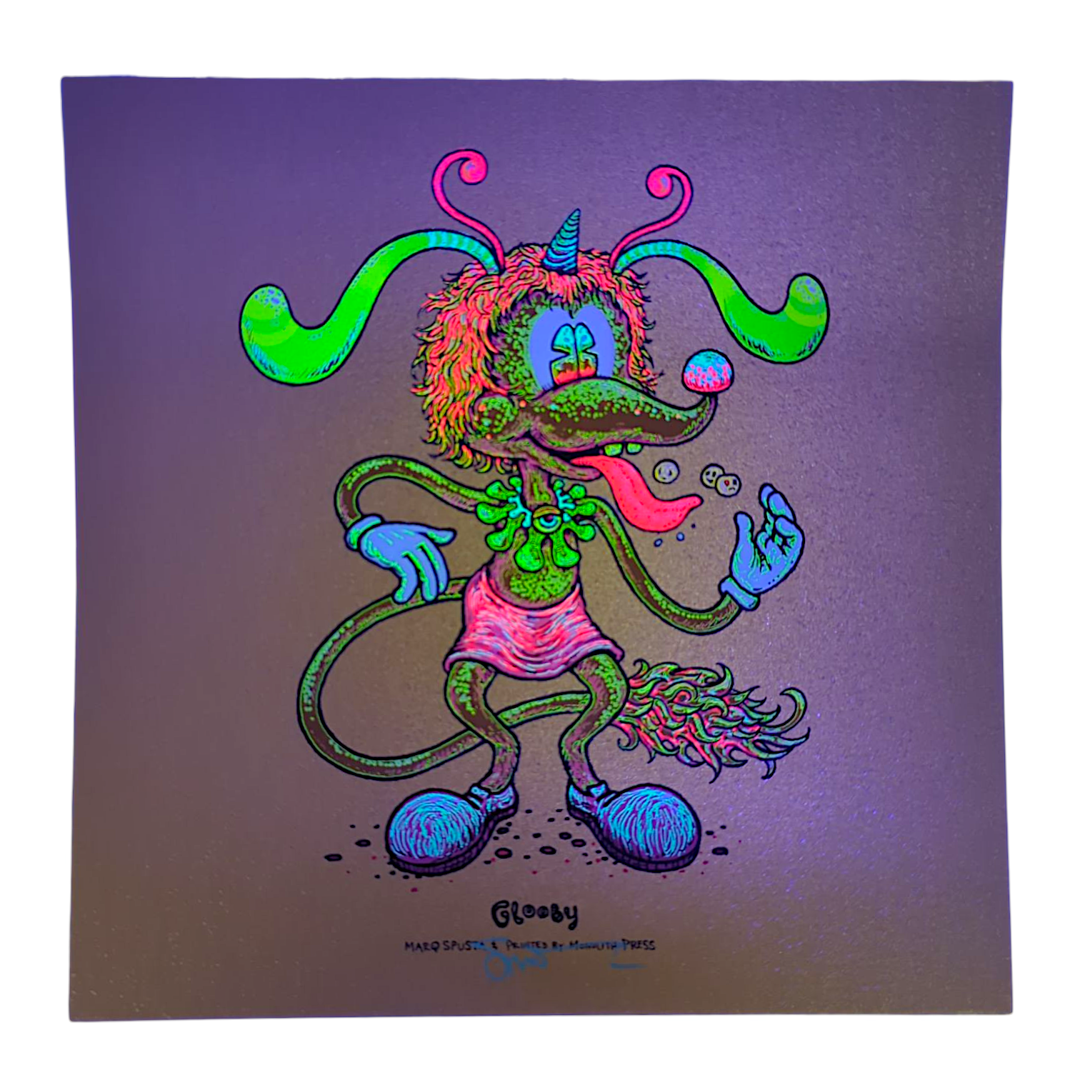 Marq Spusta "Glooby" (Gold Fleck Linen) Mini Print