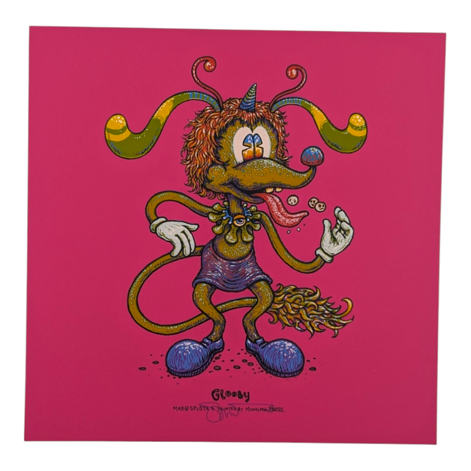 Marq Spusta "Glooby" (Pink Rubber) Mini Print