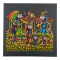 Marq Spusta "Happy Harvesters" (Black Shimmer) Mini Print