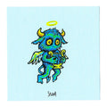 Marq Spusta "Harp Angel" (Light Blue Shimmer) Micro Print