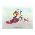 Marq Spusta "Heading Here" (Mint Shimmer) Mini Print