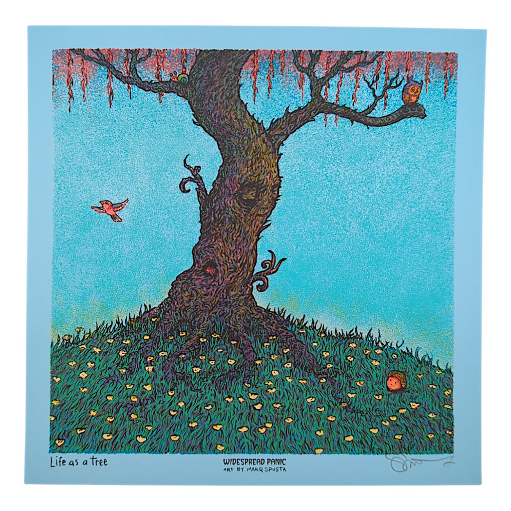 Marq Spusta "Life as a Tree" (Blue) Mini Print