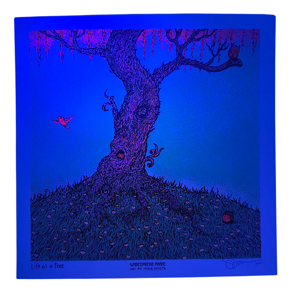 Marq Spusta "Life as a Tree" (Blue) Mini Print