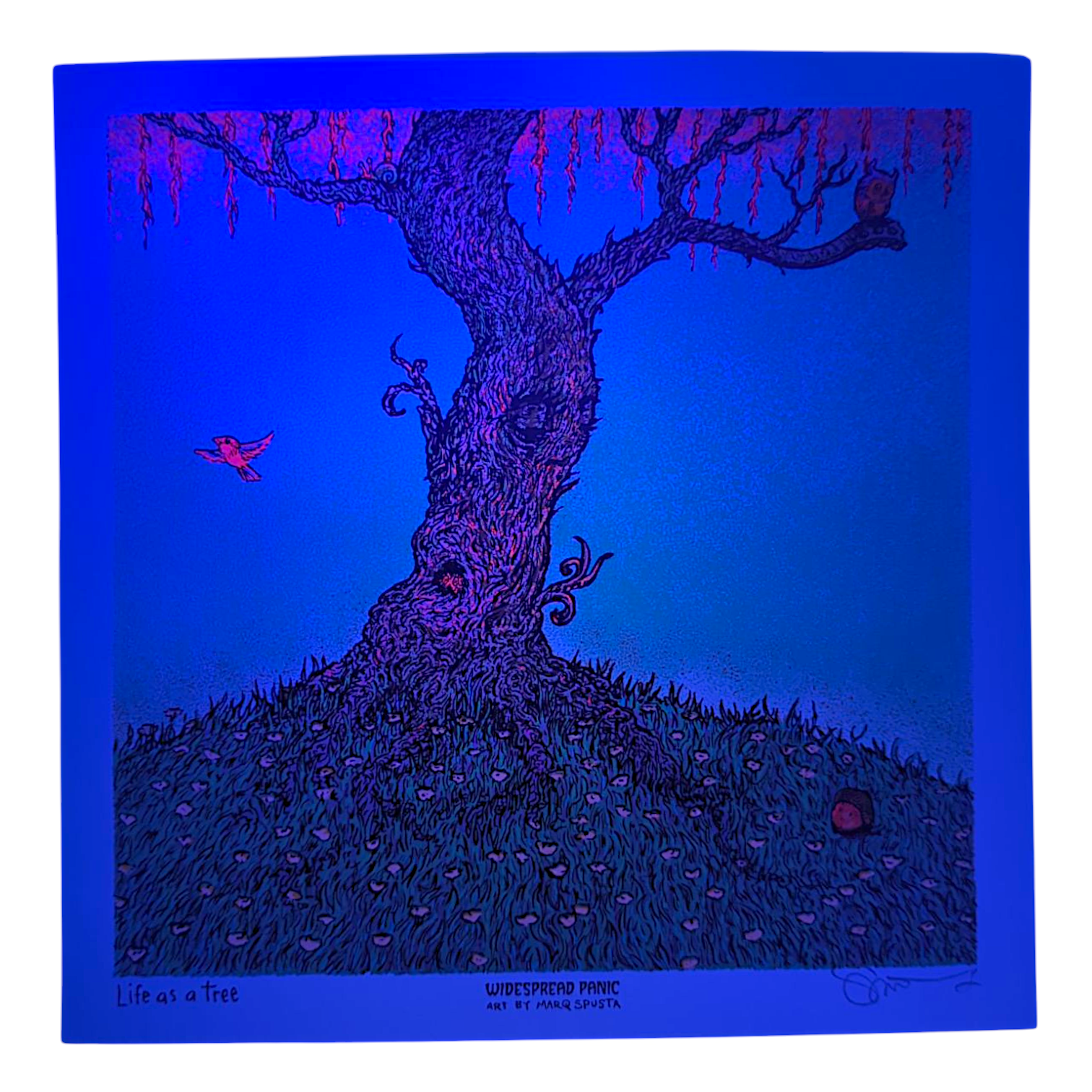 Marq Spusta "Life as a Tree" (Blue) Mini Print