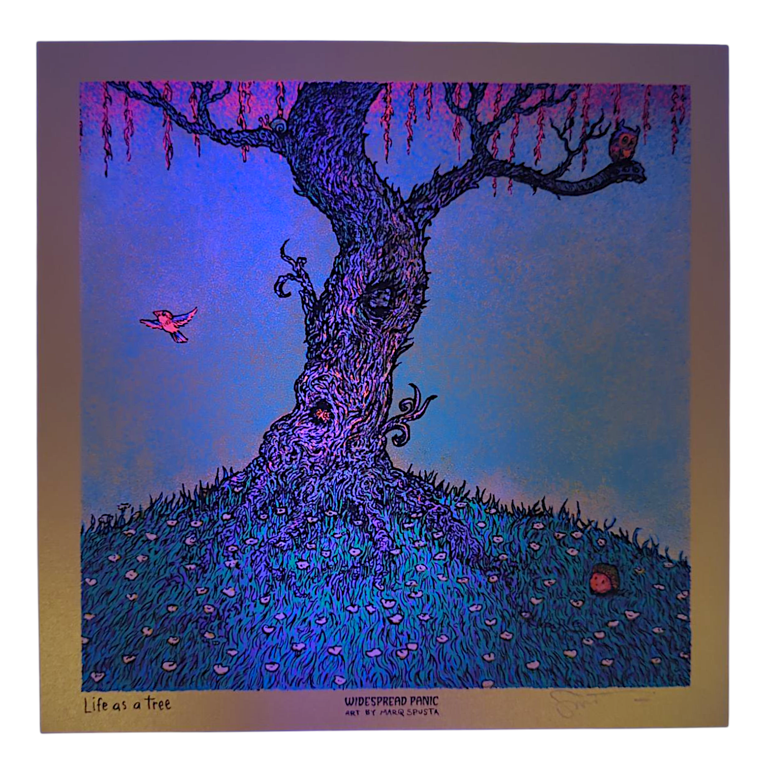 Marq Spusta "Life as a Tree" (Gold) Mini Print