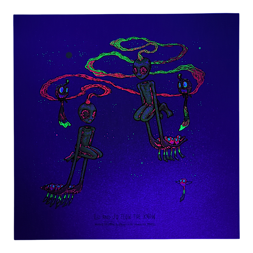 Marq Spusta "Lu and Jo Flow the Know" (Silver Shimmer) Mini Print