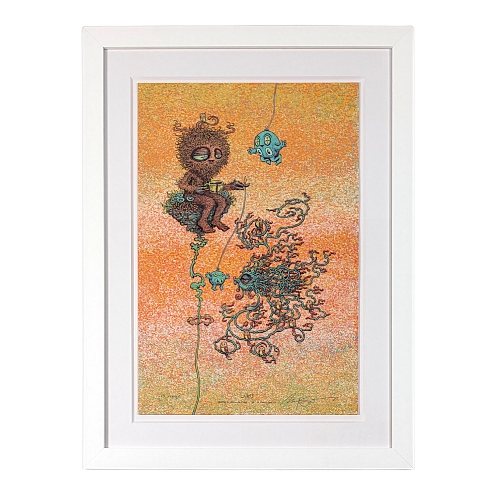 Marq Spusta "Lures (Orange)" Print - Custom Framed
