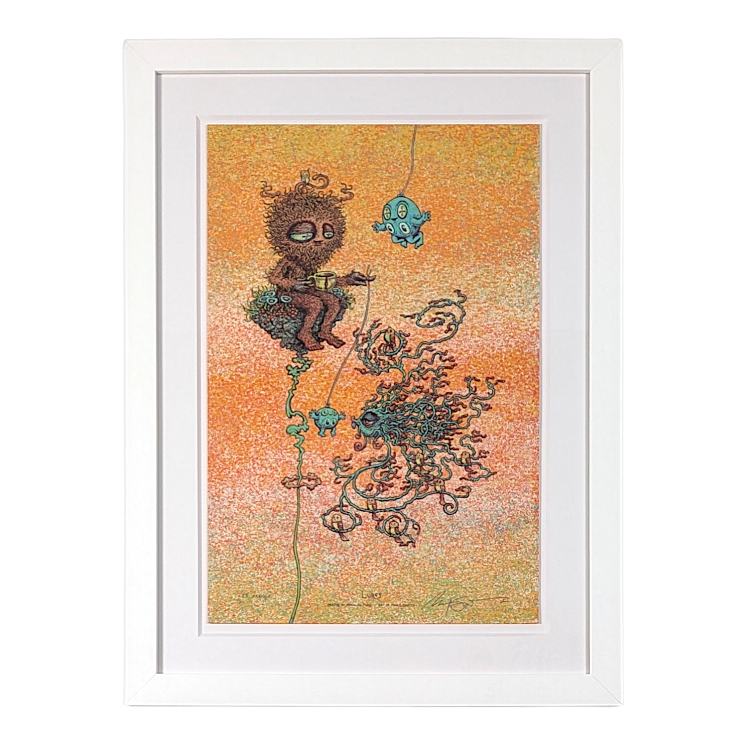 Marq Spusta "Lures (Orange)" Print - Custom Framed