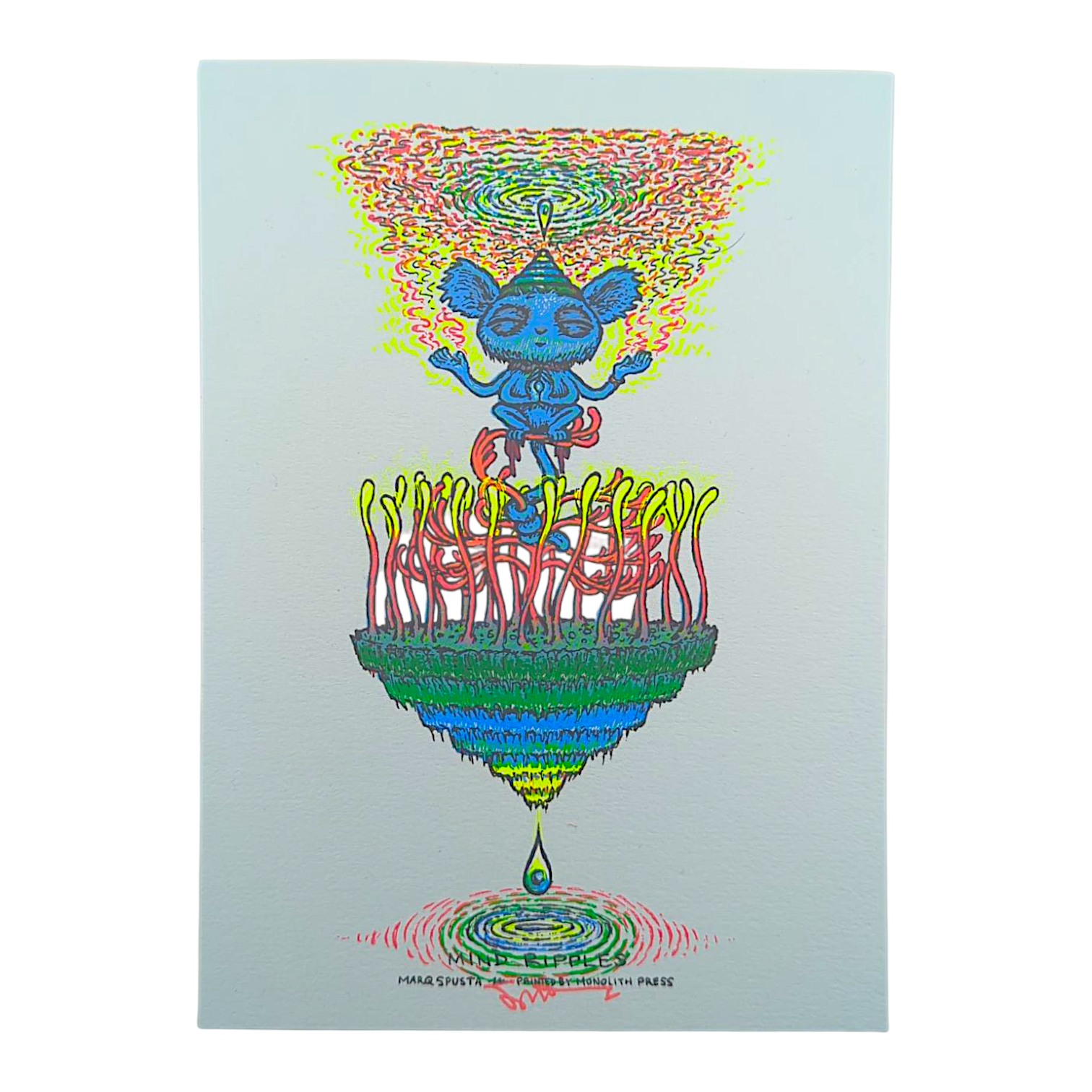 Marq Spusta "Mind Ripples" (Powder Blue) Mini Print