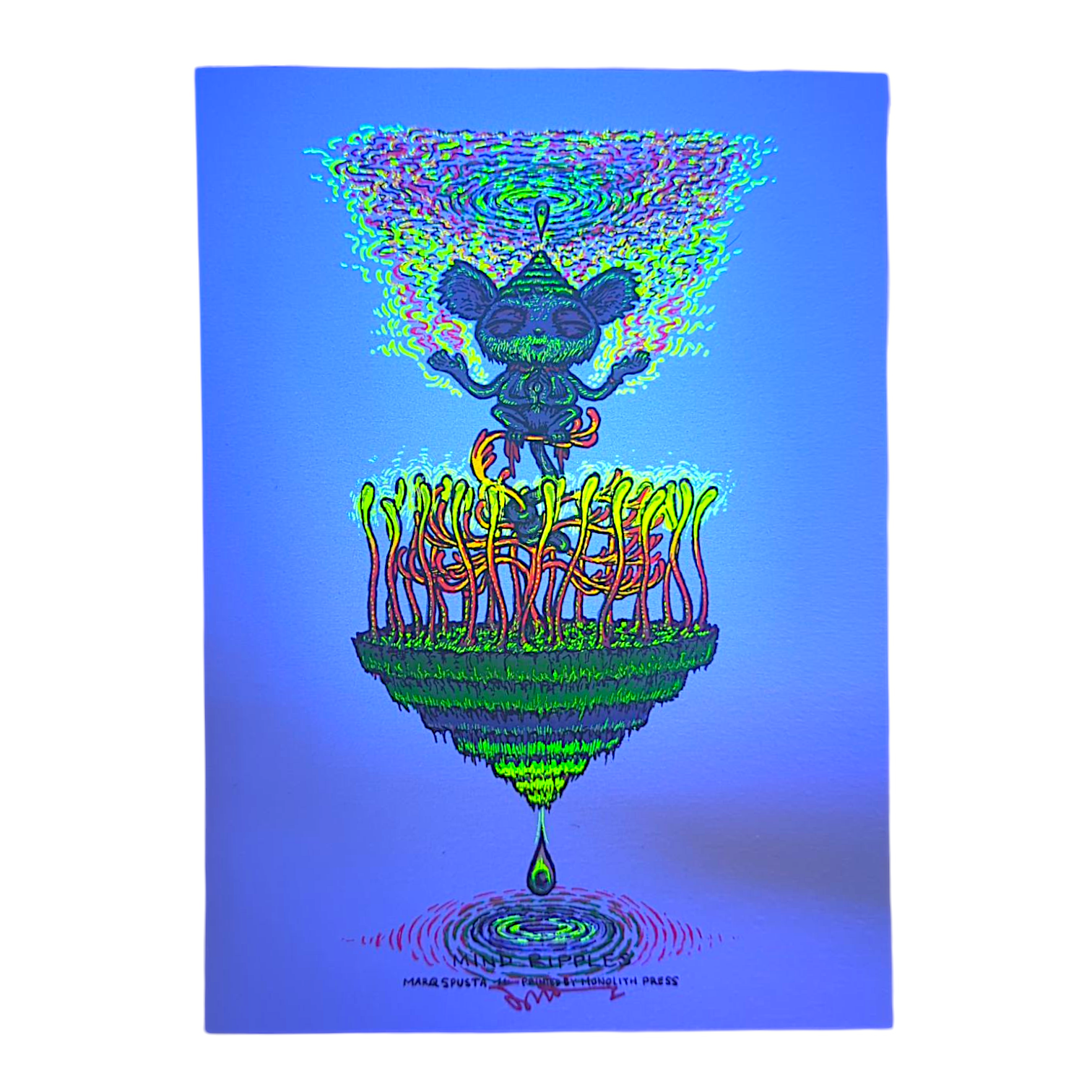 Marq Spusta "Mind Ripples" (Powder Blue) Mini Print