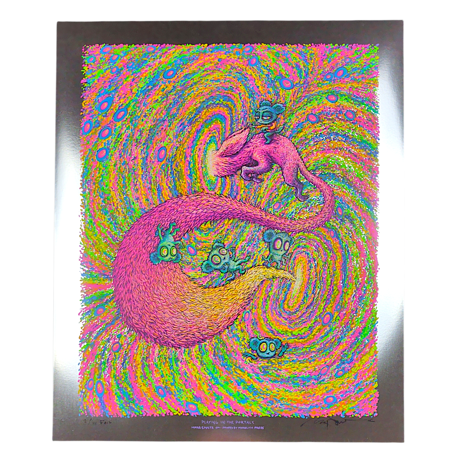 Marq Spusta "Playing in the Portals" (Foil) Print
