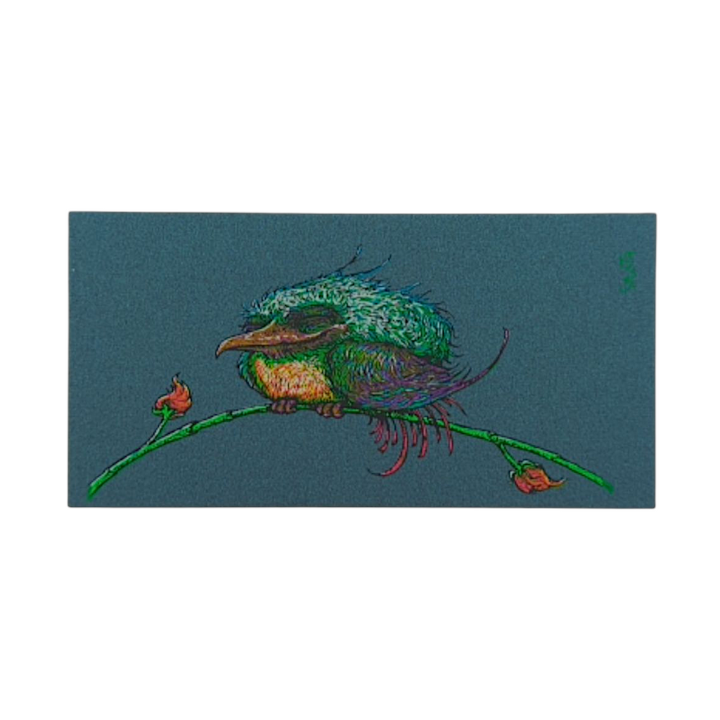 Marq Spusta Pleased and Perched (Dark Teal Shimmer) Micro Print