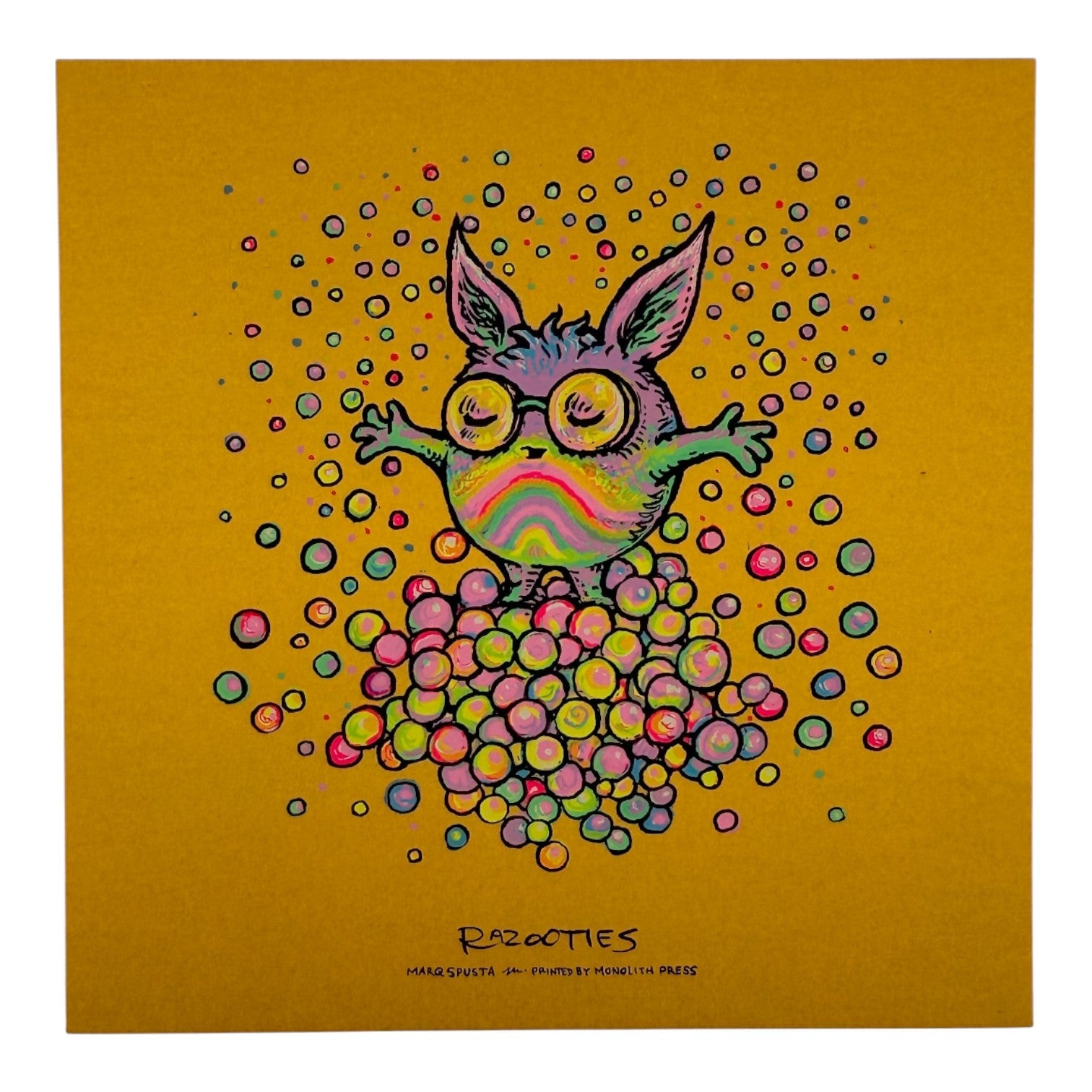Marq Spusta "Razooties" (Gold Shimmer) Mini Print