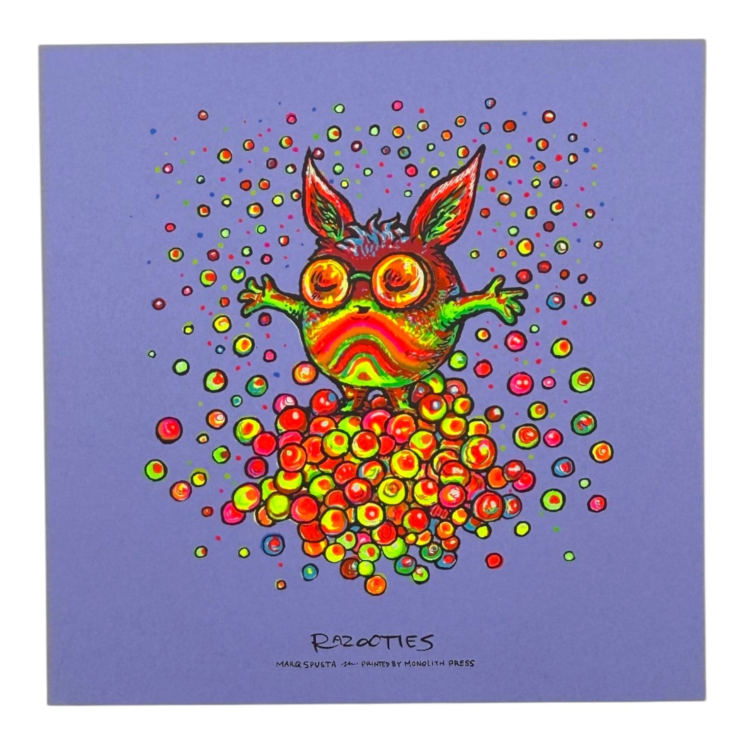 Marq Spusta "Razooties" (Purple) Mini Print