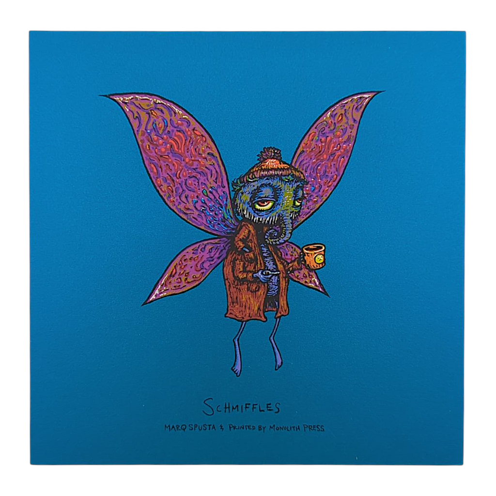 Marq Spusta "Schmiffles" (Sticky Teal) Mini Print
