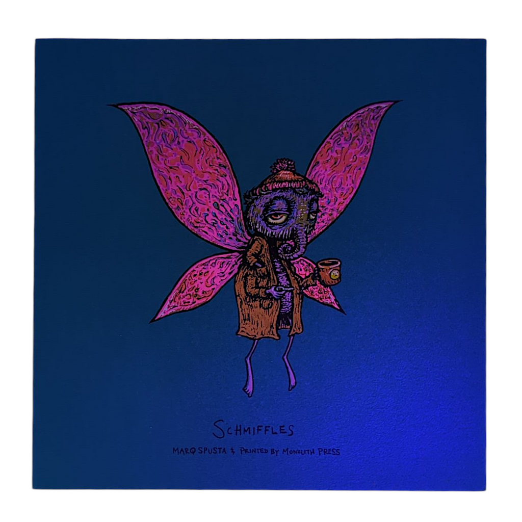 Marq Spusta "Schmiffles" (Sticky Teal) Mini Print