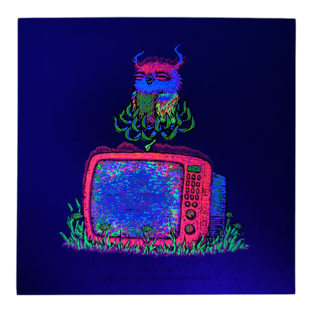 Marq Spusta "Screen Time" (Sticky Teal) Mini Print