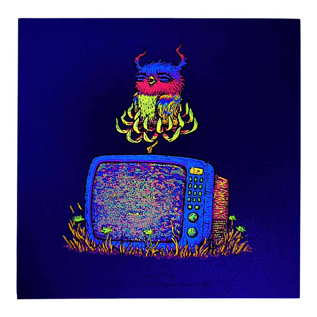 Marq Spusta "Screen Time" (Wet Cement) Mini Print