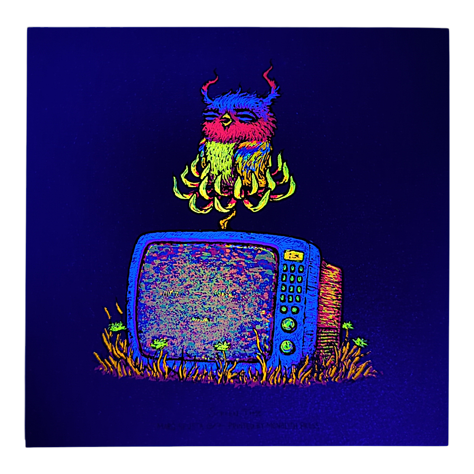 Marq Spusta "Screen Time" (Wet Cement) Mini Print