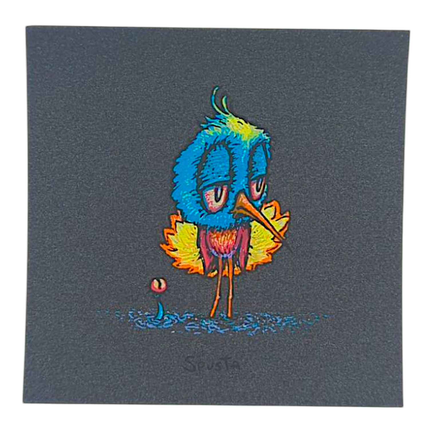 Marq Spusta Skeeter Bird (Black Shimmer) Micro Print
