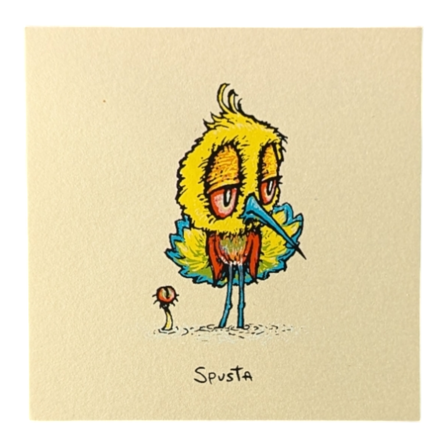 Marq Spusta Skeeter Bird (Cream Shimmer) Micro Print