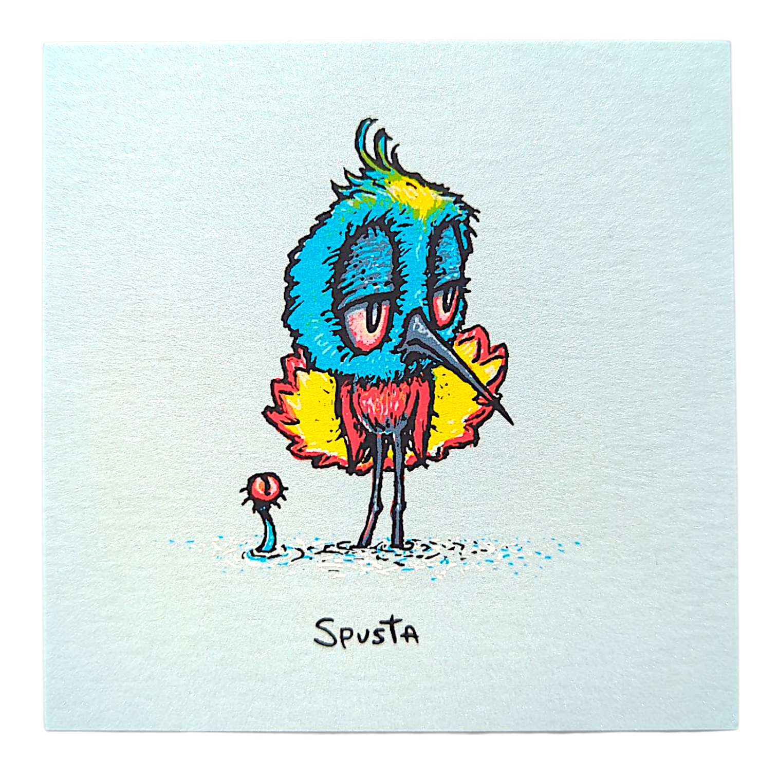 Marq Spusta Skeeter Bird (Light Blue Shimmer) Micro Print