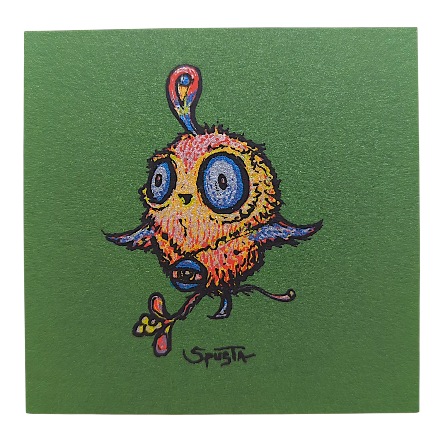 Marq Spusta Smeezy's Bird (Green) Micro Print