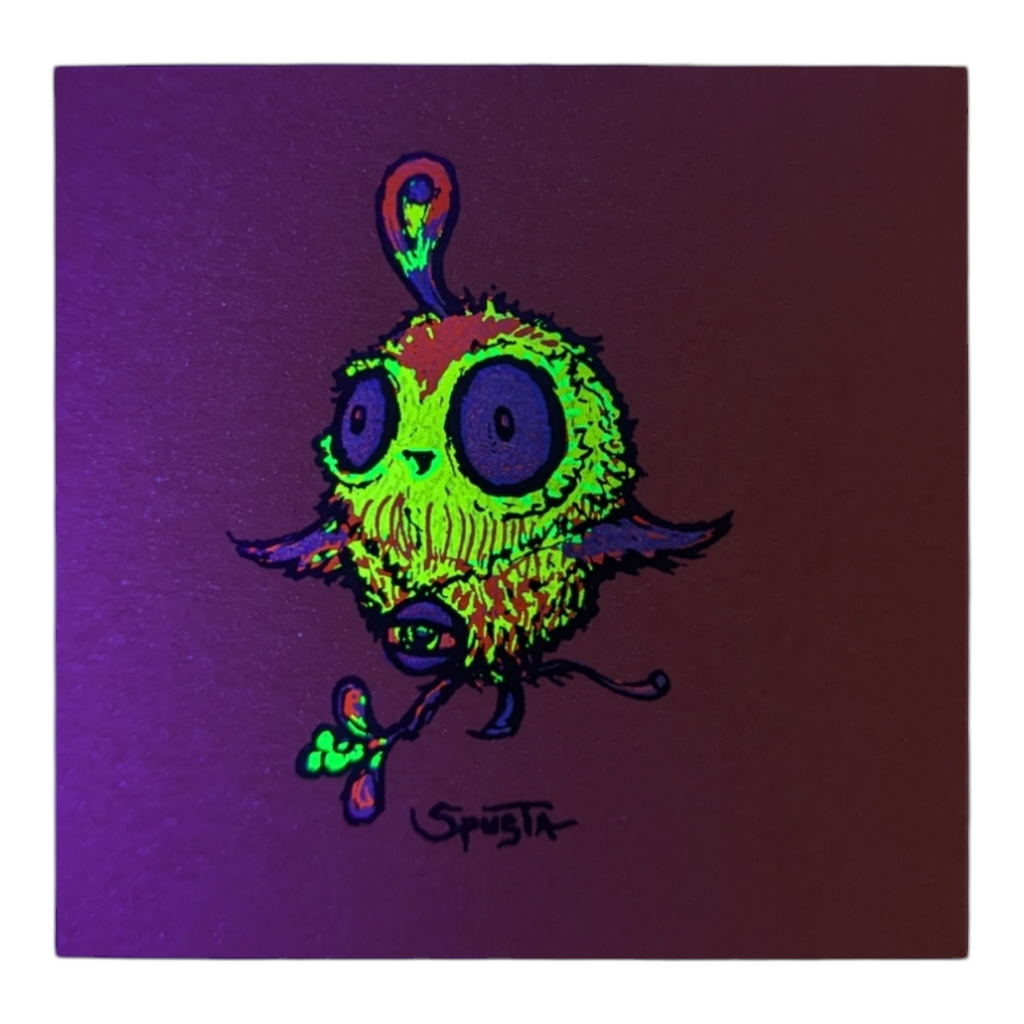 Marq Spusta Smeezy's Bird (Orange Shimmer) Micro Print