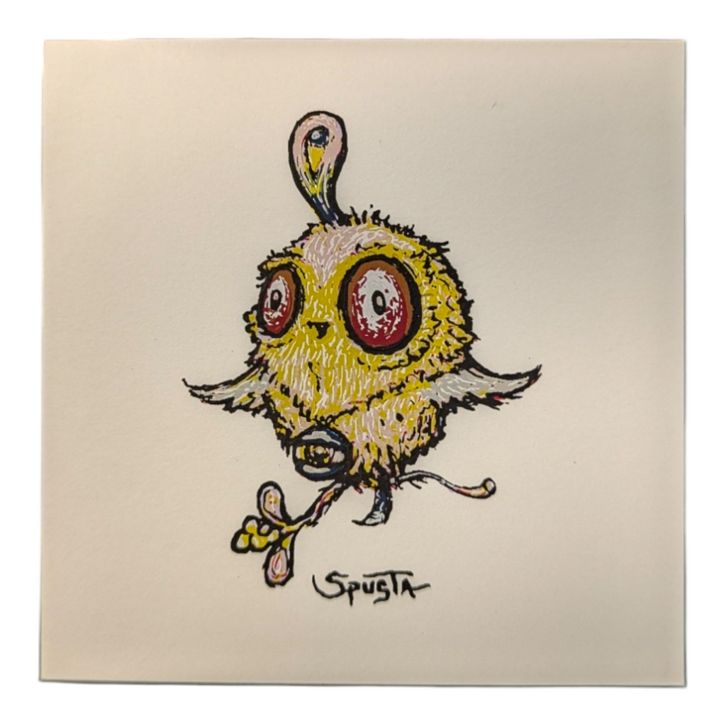 Marq Spusta Smeezy's Bird (White) Micro Print