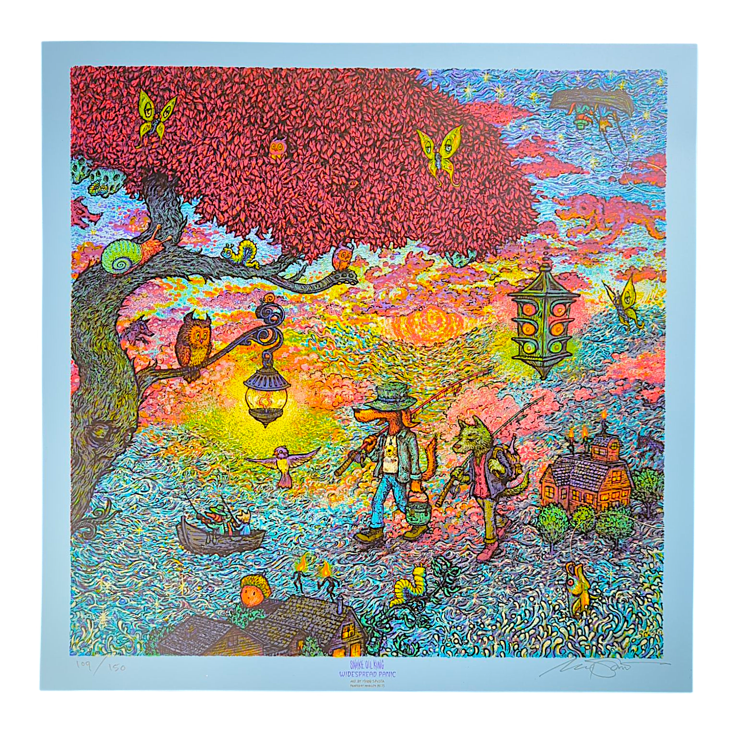 Marq Spusta "Snake Oil King" (Blue) Print