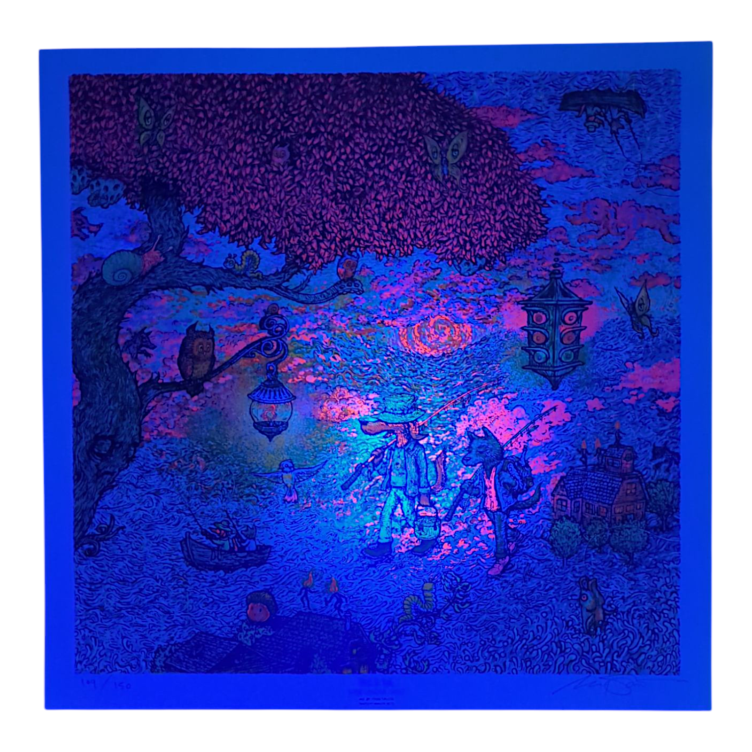 Marq Spusta "Snake Oil King" (Blue) Print