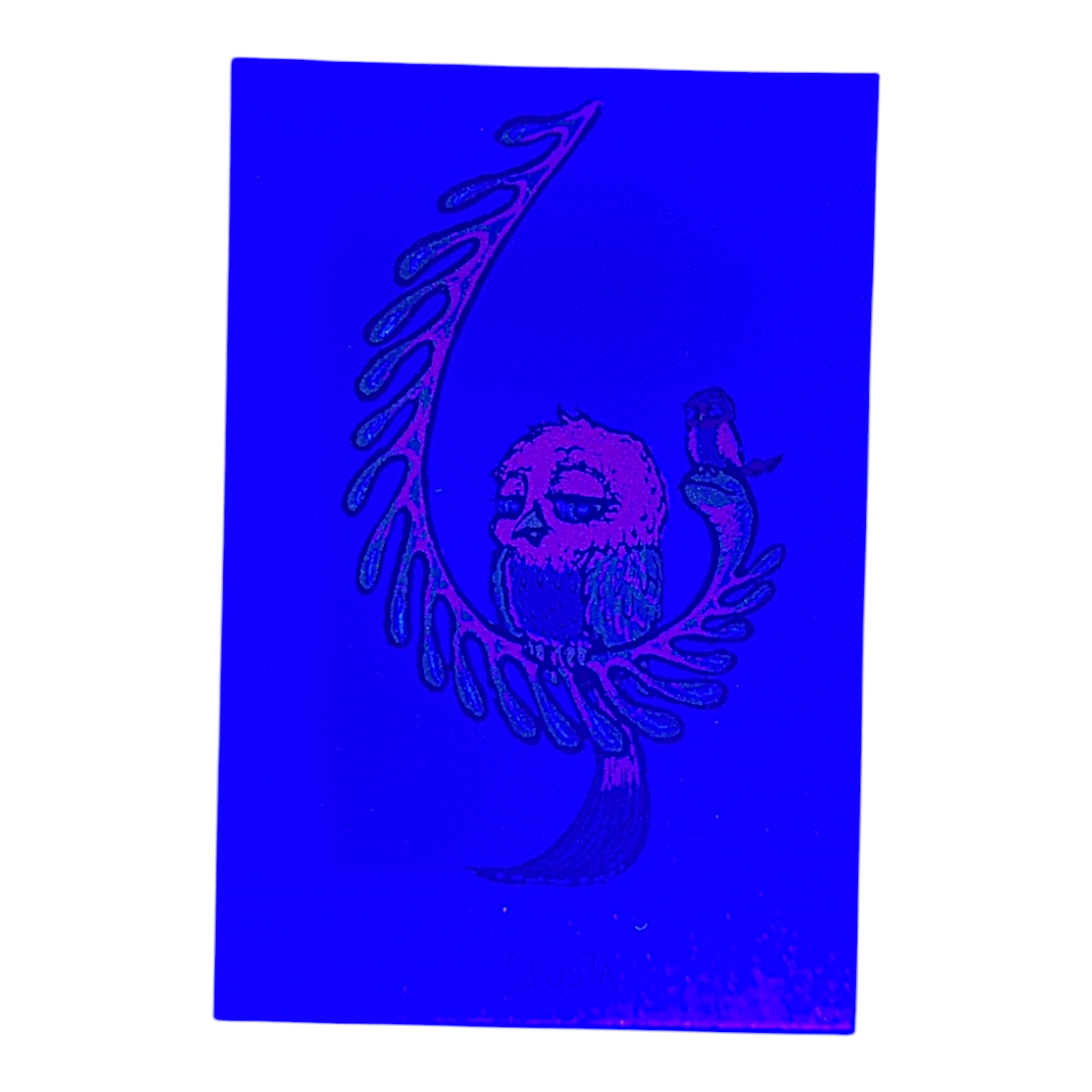 Marq Spusta Some Odd Birds (Dark Blue Shimmer) Micro Print