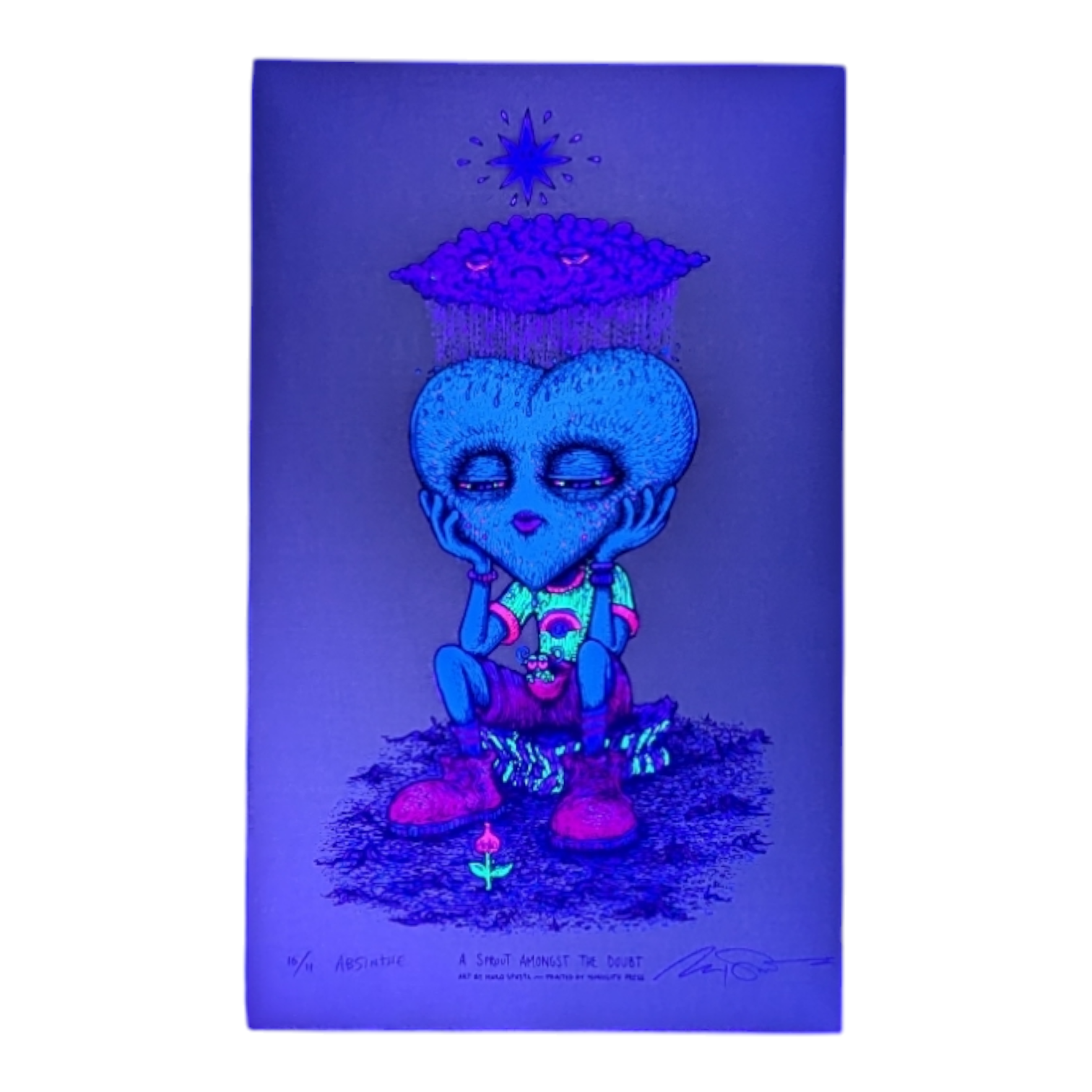 Marq Spusta "A Sprout Amongst the Doubt" (Absinthe) Print