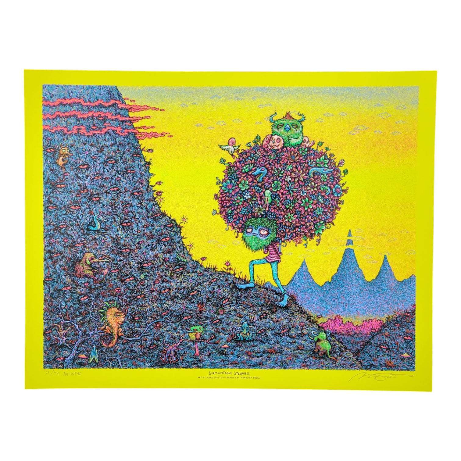 Marq Spusta "Surmountable Steepness (Absinthe)" Print