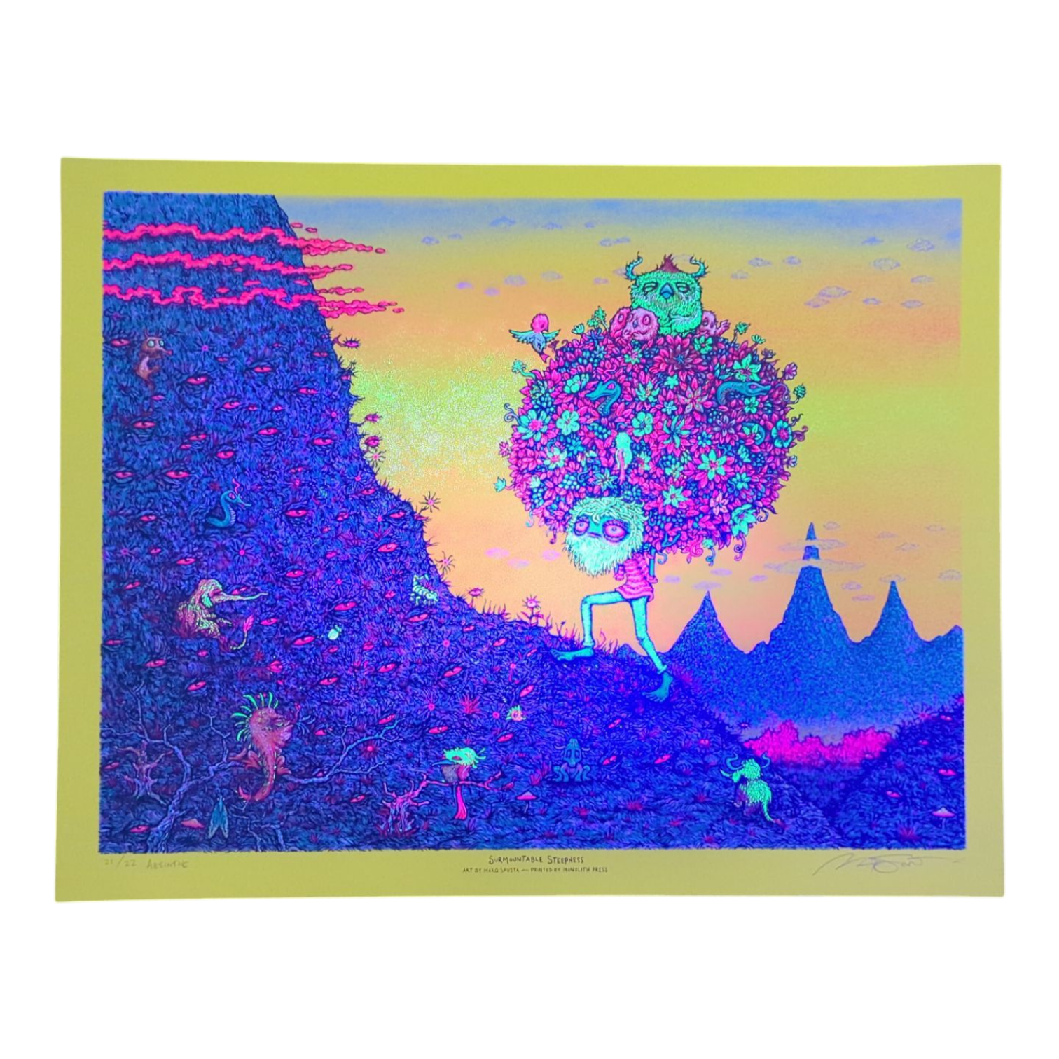 Marq Spusta "Surmountable Steepness (Absinthe)" Print