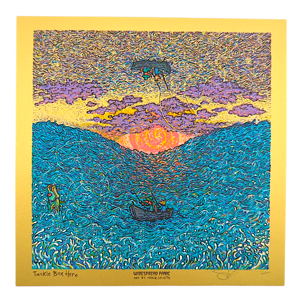 Marq Spusta "Tackle Box Hero" (Gold) Mini Print