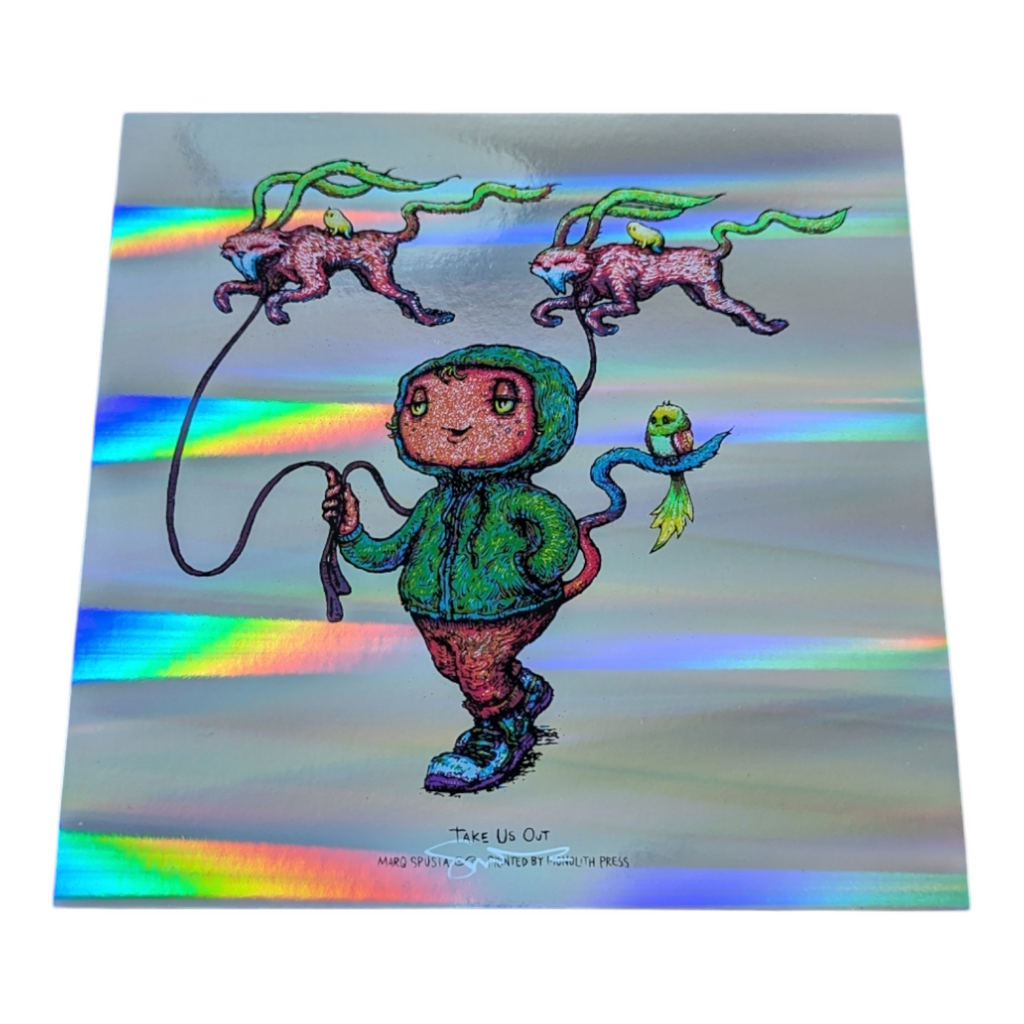Marq Spusta "Take Us Out" (Horizontal Foil) Mini Print